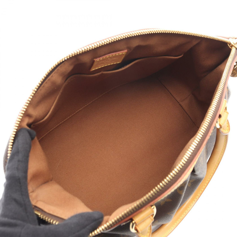 路易威登 Tivoli PM 手提包 M40143 Monogram 帆布皮革棕色二手女士-2