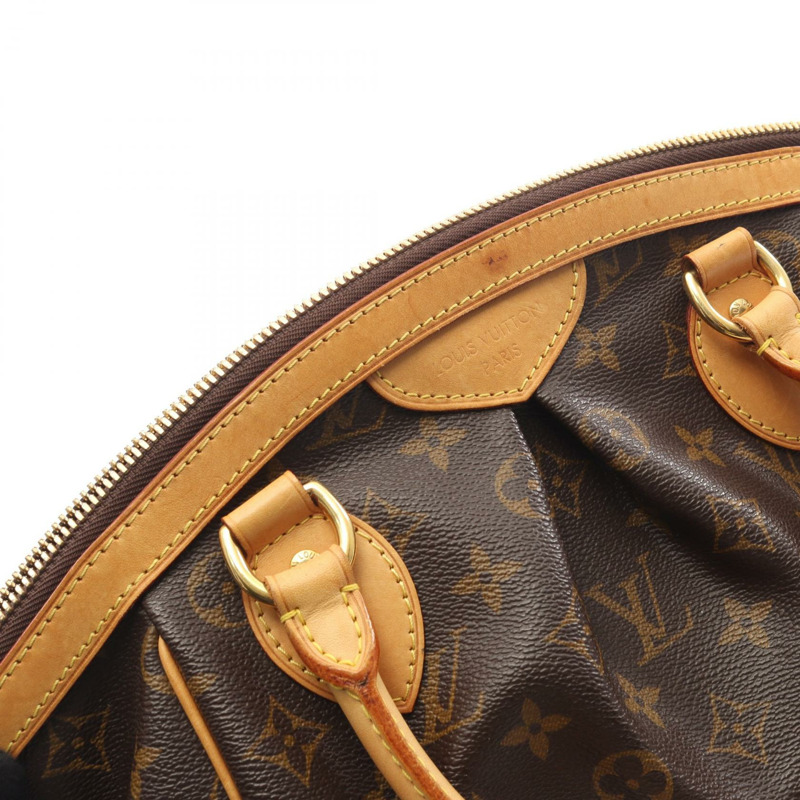 路易威登 Tivoli PM 手提包 M40143 Monogram 帆布皮革棕色二手女士-6