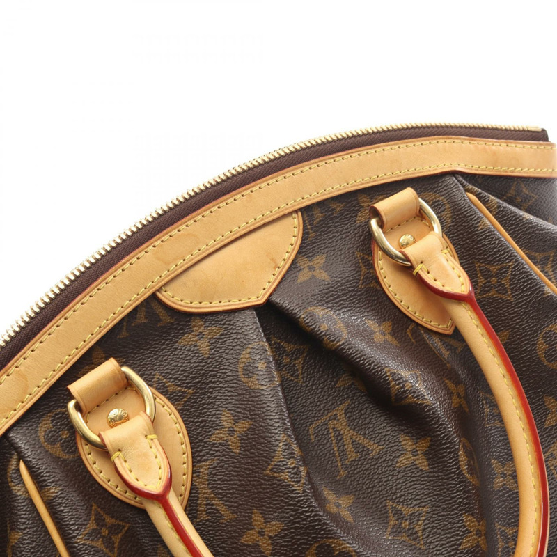 路易威登 Tivoli PM 手提包 M40143 Monogram 帆布皮革棕色二手女士-7