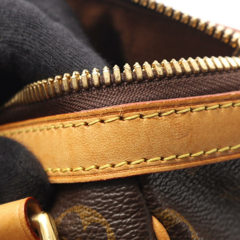 路易威登 Tivoli PM 手提包 M40143 Monogram 帆布皮革棕色二手女士-10