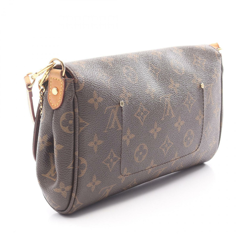 路易威登 Favorite MM 鏈條斜背包 M40718 Monogram 棕色皮革-1
