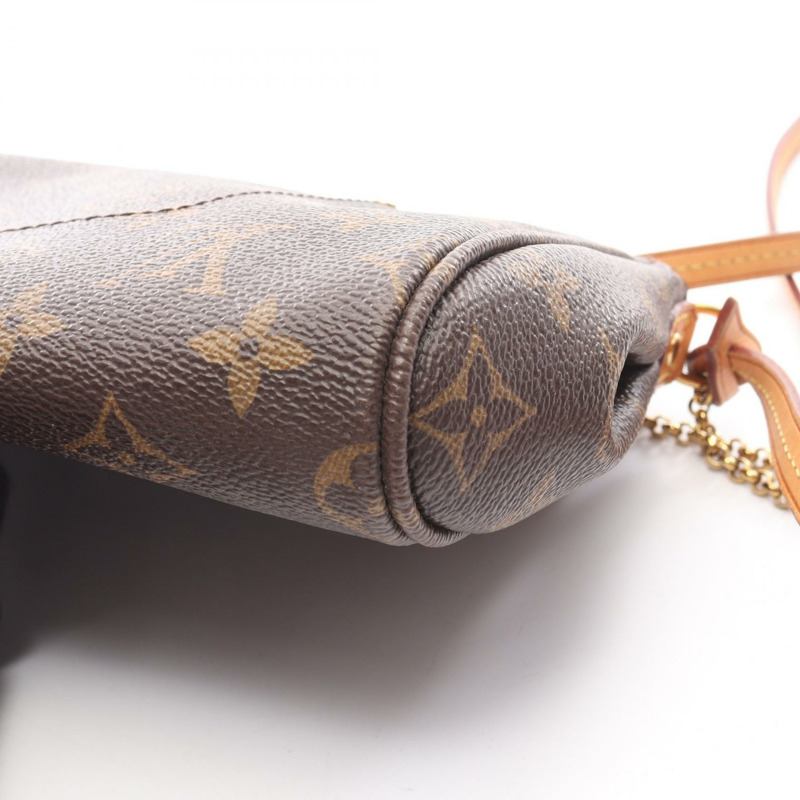 路易威登 Favorite MM 鏈條斜背包 M40718 Monogram 棕色皮革-7