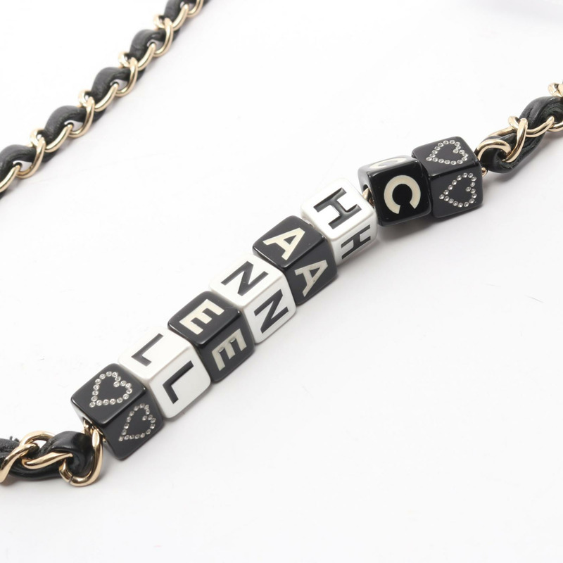 香奈兒巧克力棒迷你翻蓋單肩包 AS3744 羊皮 黑色 二手 金色五金-9