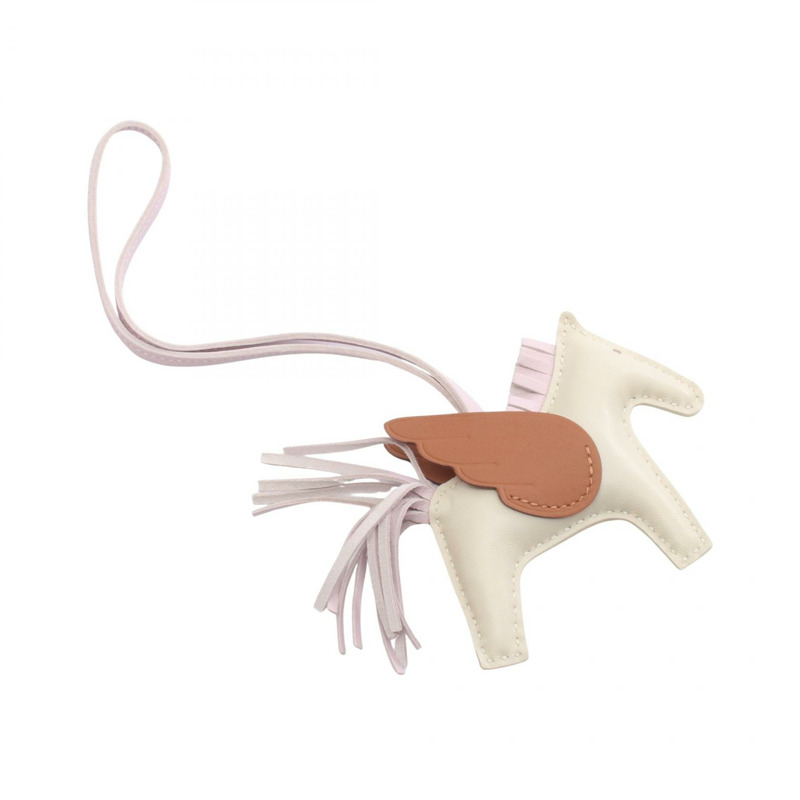 愛馬仕 Rodeo Pegasus PM 包飾 U Agneau milo Swift 皮革 craie 金色二手-1