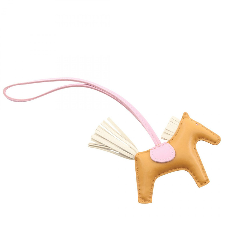 HERMES Rodeo Pegasus 小號包飾 U Agneau milo Sesame craie Mauve sylvestre-1