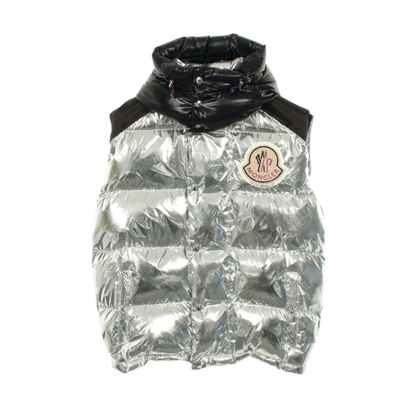 MONCLER GENIUS 8 PALM ANGELSEXEN 羽絨背心 4330380 聚酯纖維 銀色 #2 二手 男款-0