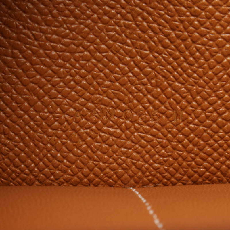 愛馬仕 Kelly 長版對折皮夾，Epsom 皮革，棕色，金色 SHW，二手，女士 A-5