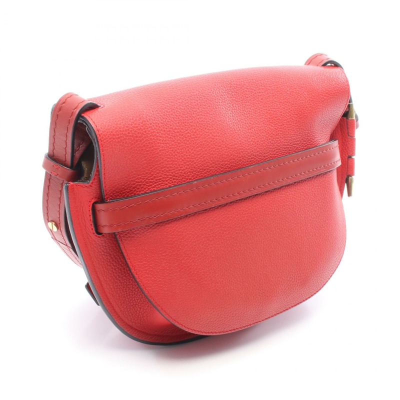 LOEWE Gate 小號斜背單肩包,紅色真皮,二手女款-1