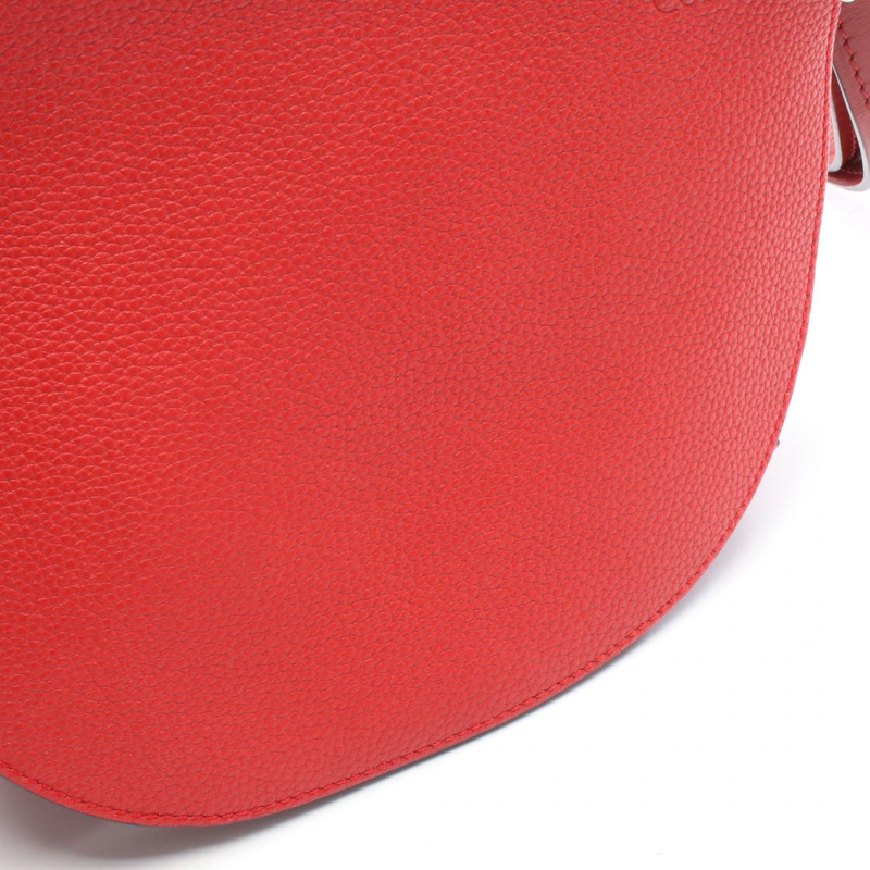 LOEWE Gate 小號斜背單肩包,紅色真皮,二手女款-5