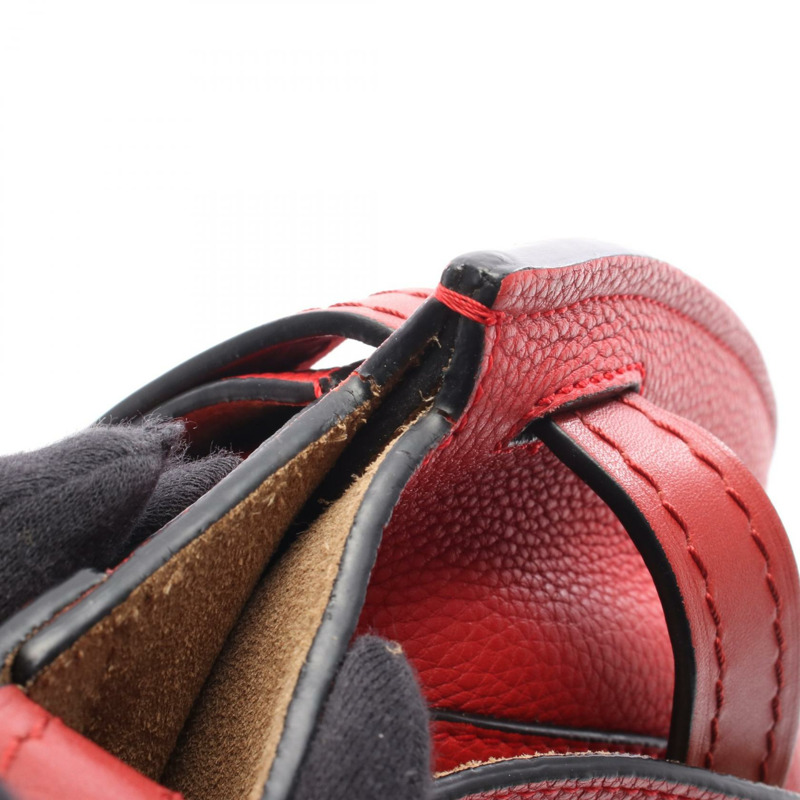 LOEWE Gate 小號斜背單肩包,紅色真皮,二手女款-8