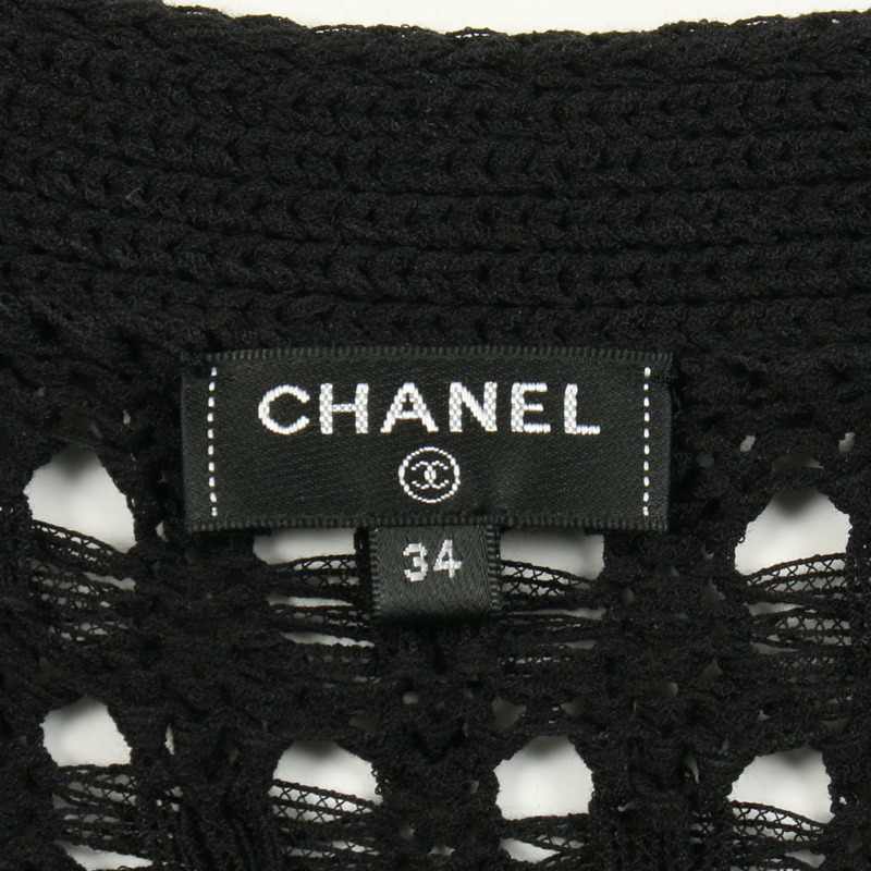 香奈兒 COCO 標誌紐扣開襟衫 P63006K48889 20件裝 純棉 黑白 #34 二手 女士-2