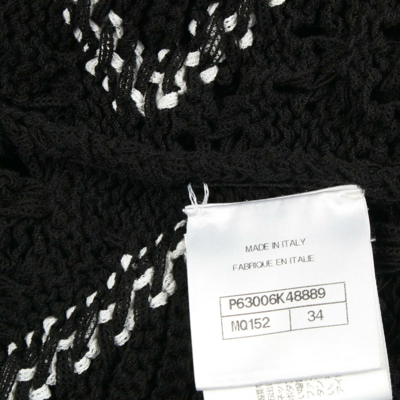 香奈兒 COCO 標誌紐扣開襟衫 P63006K48889 20件裝 純棉 黑白 #34 二手 女士-7