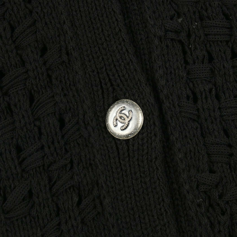 香奈兒 COCO 標誌紐扣開襟衫 P63006K48889 20件裝 純棉 黑白 #34 二手 女士-8