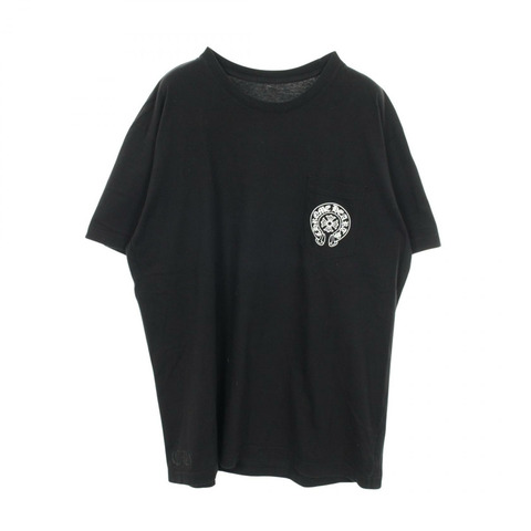 鉻心牌馬蹄鐵圖案印花T卹，純棉材質，黑色，XXL碼，二手男款