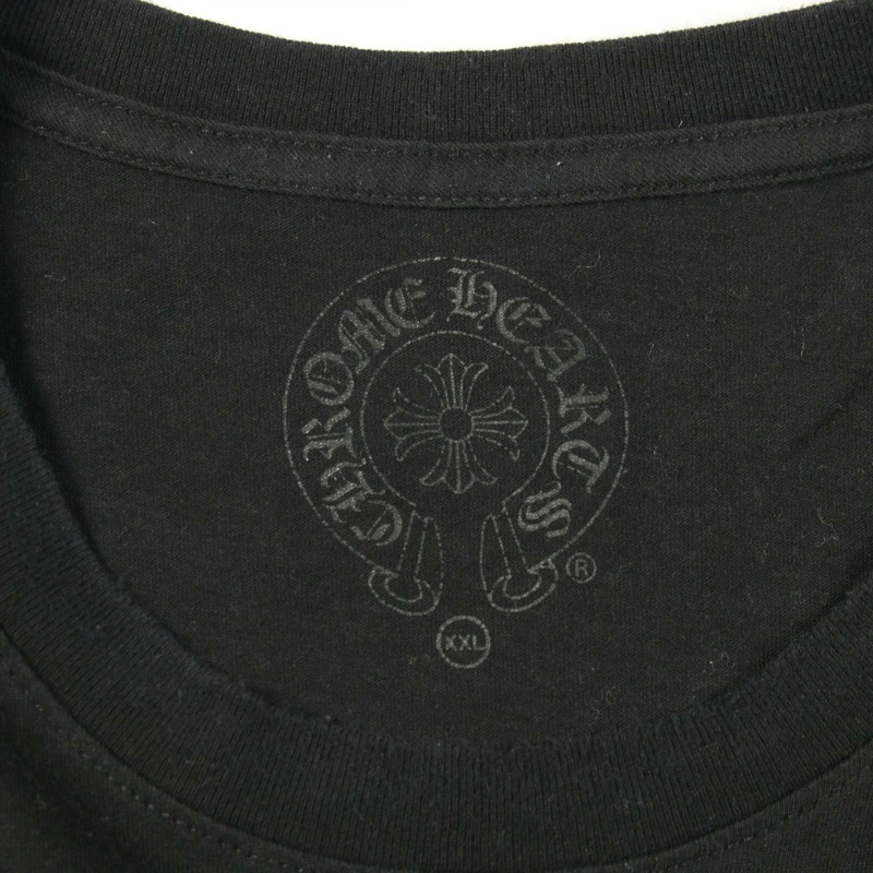 鉻心牌馬蹄鐵圖案印花T卹,純棉材質,黑色,XXL碼,二手男款-2