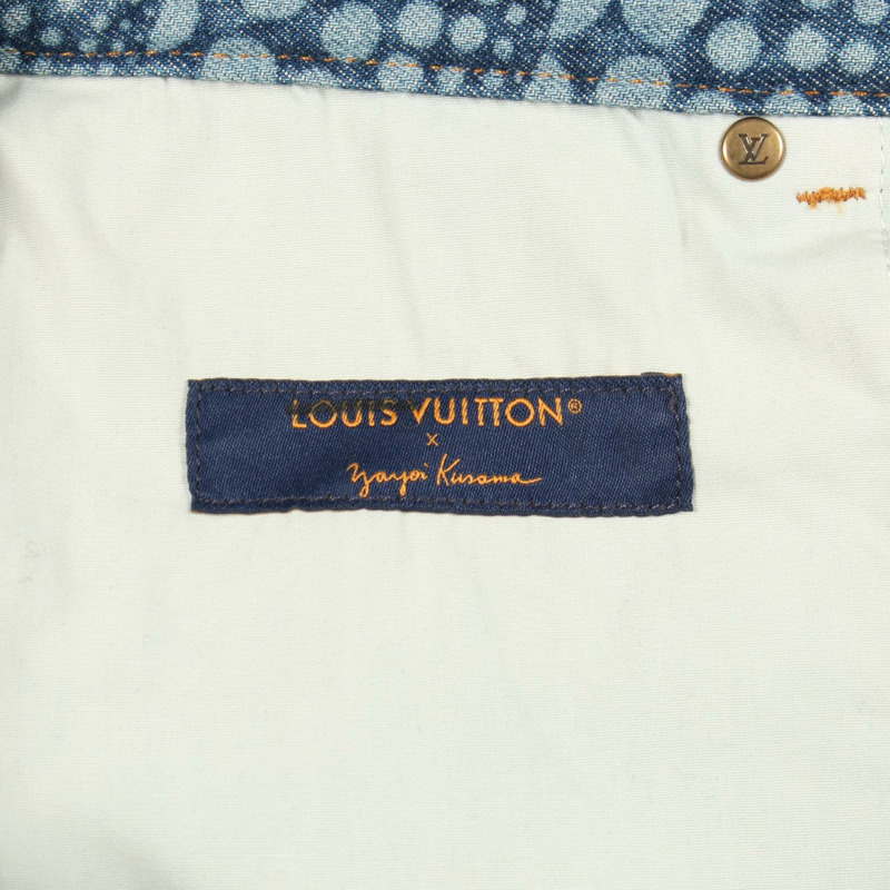 路易威登 LV x YK 南瓜圖案純棉牛仔褲，藍色，32號，二手男款-2