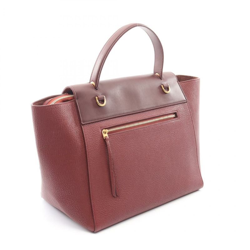 CELINE BELT BAG MINI 單肩手提包 波爾多紅皮革 二手 女士-1