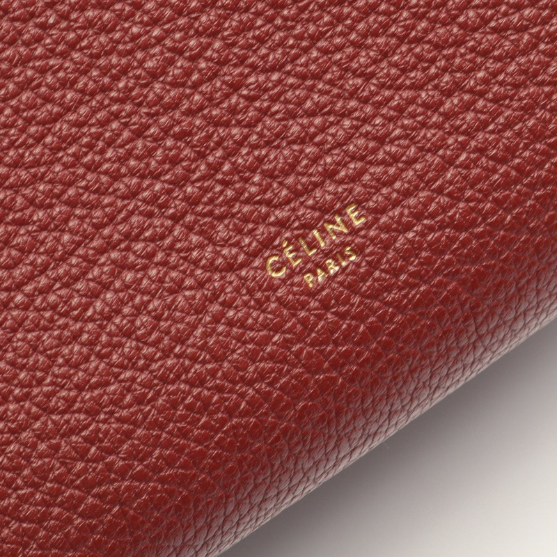 CELINE BELT BAG MINI 單肩手提包 波爾多紅皮革 二手 女士-3