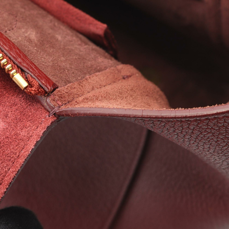 CELINE BELT BAG MINI 單肩手提包 波爾多紅皮革 二手 女士-4