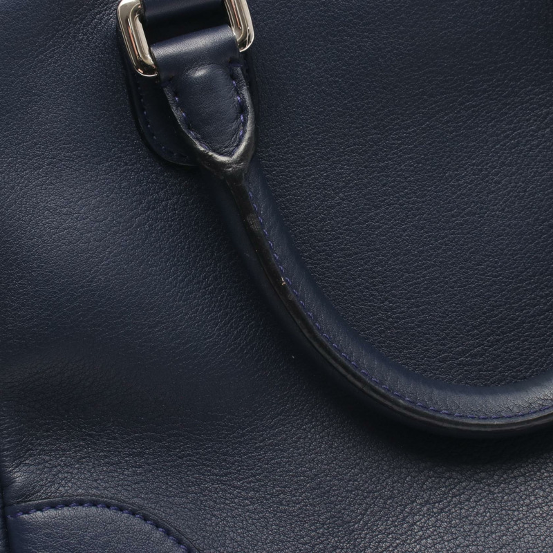 LOEWE Amazona 75 單肩斜背包,皮革材質,海軍藍,二手女款-7