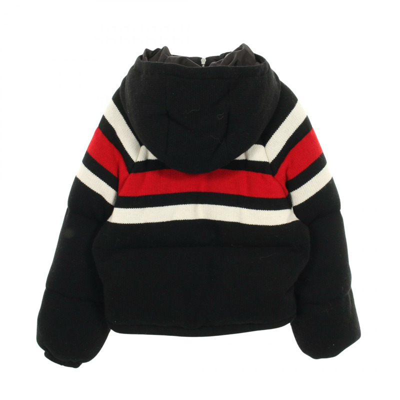 PRADA 羽絨外套 Blouson #40 羊毛羊絨黑色 logo 二手女款-1