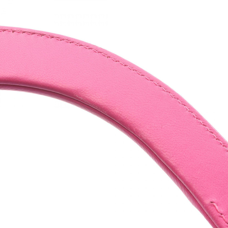 Dior LADY DIOR 紫色粉紅皮革單肩手提包(二手)-9