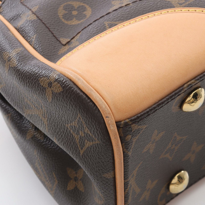 路易威登 Beverly MM 肩背包 M40121 Monogram 帆布皮革棕色二手-9