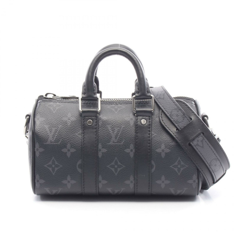 路易威登 Keepall XS 斜背包 M45947 Monogram Eclipse 帆布 二手-0
