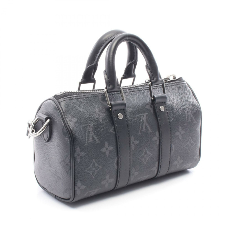 路易威登 Keepall XS 斜背包 M45947 Monogram Eclipse 帆布 二手-1