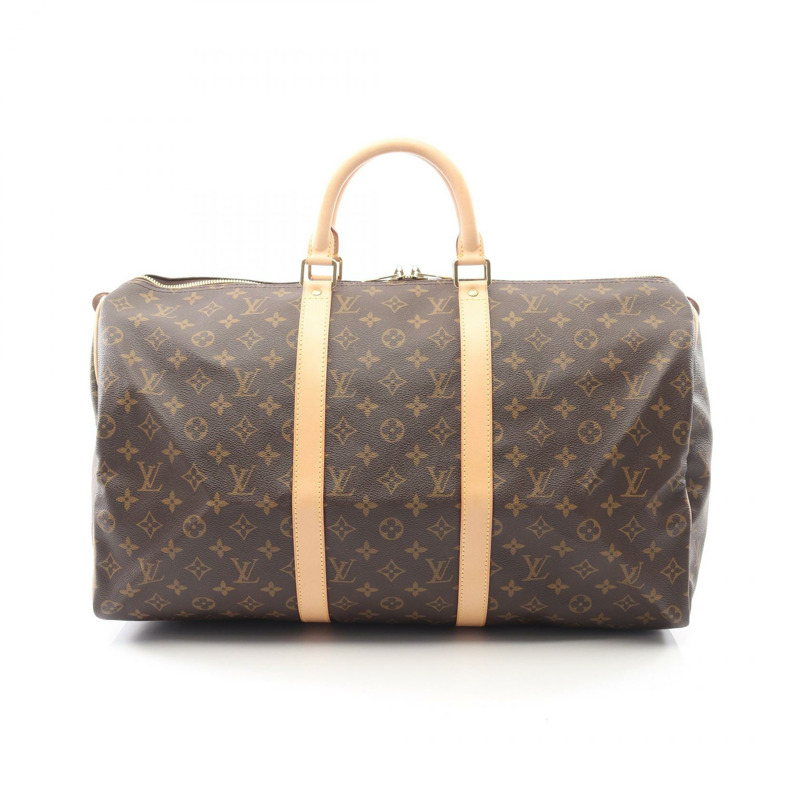 路易威登 Keepall 50 手提包 M41426 Monogram 帆布 棕色 二手 男女通用 LV-0