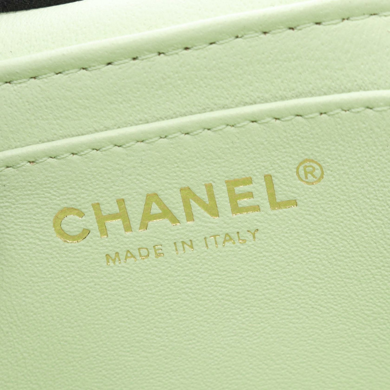 香奈兒 (CHANEL) Trendy CC 手提鏈條單肩包 AS1626 皮革 綠色 二手 女士 金色五金-3