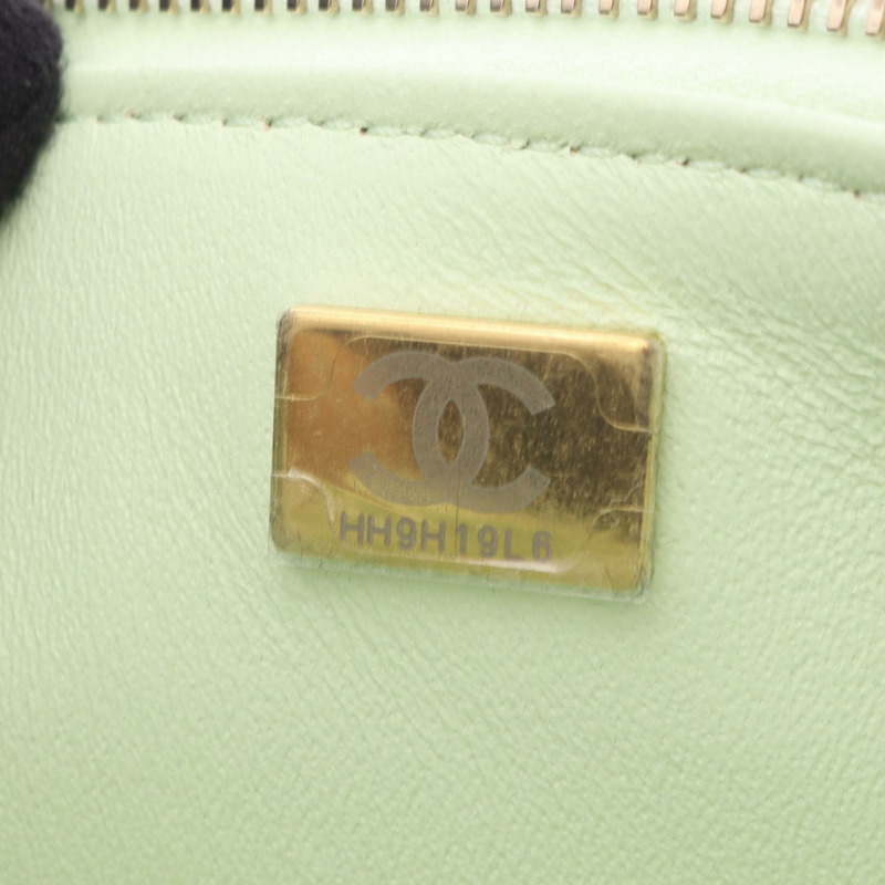 香奈兒 (CHANEL) Trendy CC 手提鏈條單肩包 AS1626 皮革 綠色 二手 女士 金色五金-4