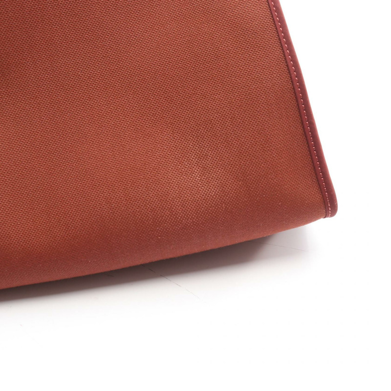 愛馬仕 Herbag Zip PM 單肩手提包 Toile Military Vache hunter 棕色 二手 D-7