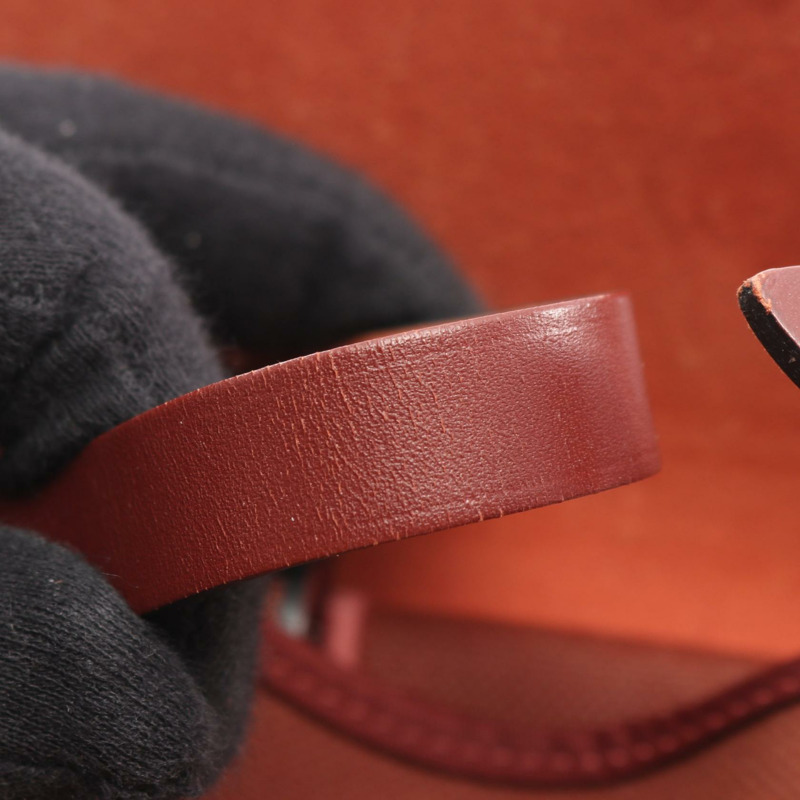 愛馬仕 Herbag Zip PM 單肩手提包 Toile Military Vache hunter 棕色 二手 D-9