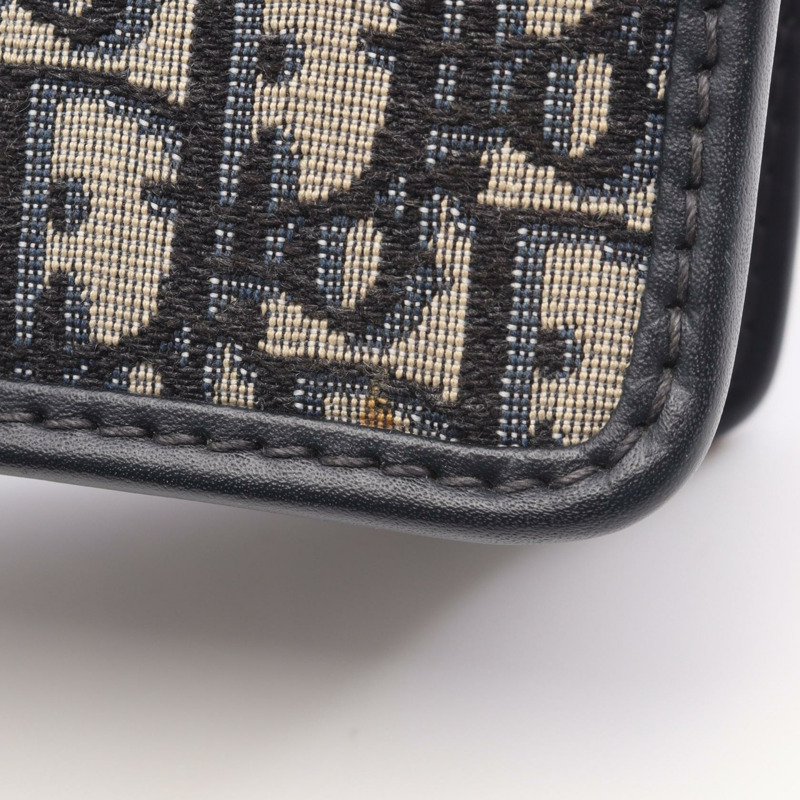 Dior 30 MONTAIGNE Oblique 提花肩背包,帆布皮革,米色/海軍藍,二手-7