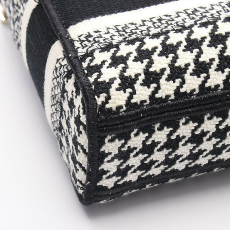 Dior LADY D-JOY 中型肩背包 M0540OZAE-M911 帆布 黑白 二手-5