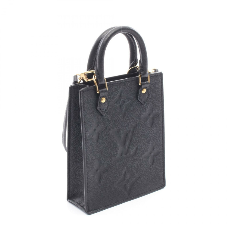 路易威登 Petit Sac Plat 斜背包手提包 M81417 Monogram empreinte 二手 LV-1