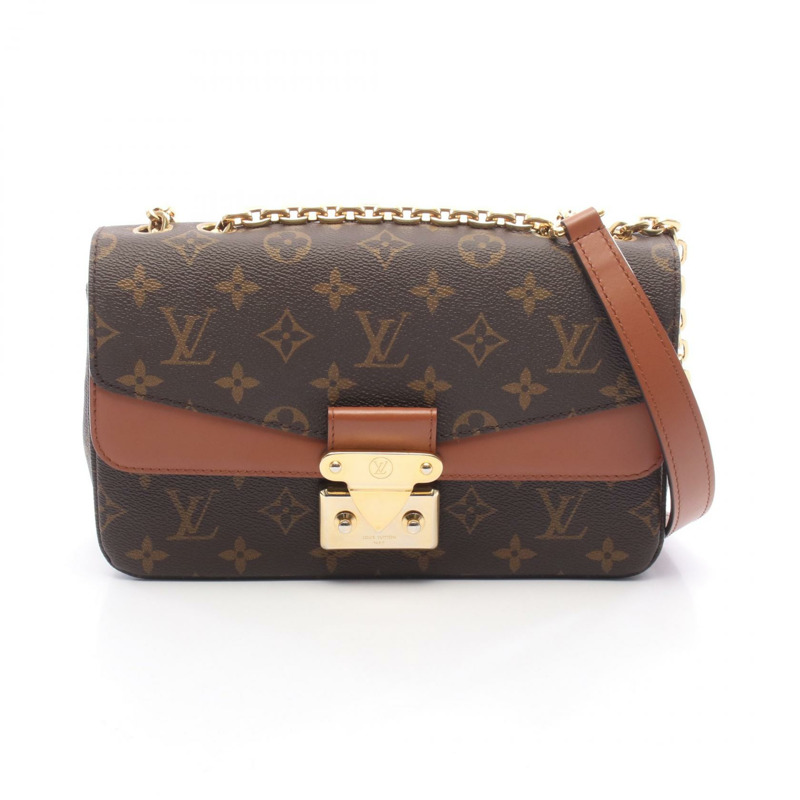 路易威登 Marceau 鏈條單肩背包 M46127 Monogram 帆布 焦糖色 二手 LV-0