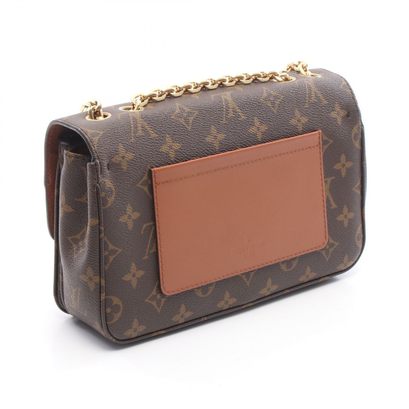 路易威登 Marceau 鏈條單肩背包 M46127 Monogram 帆布 焦糖色 二手 LV-1