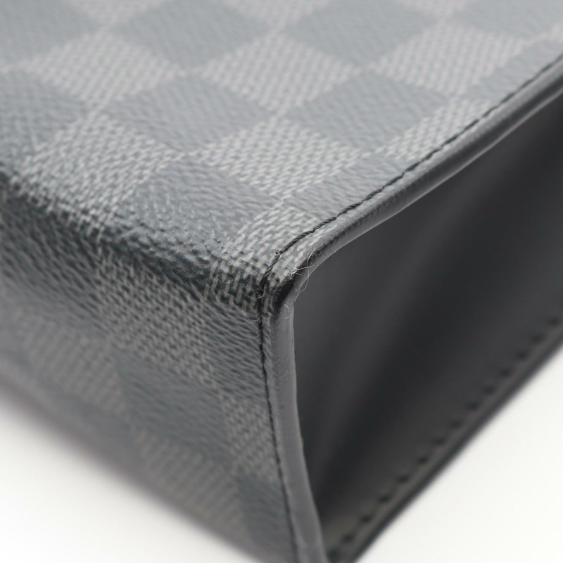 路易威登 Pochette Voyage MM 商務手拿包 N41696 Damier 石墨 BK-6