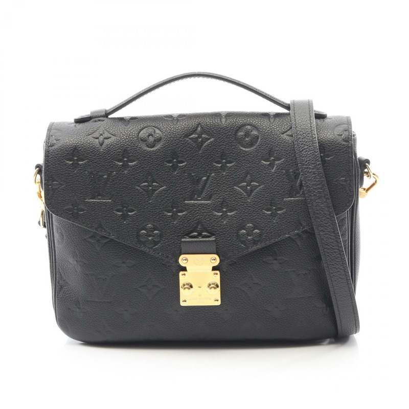 路易威登 Pochette Metis 中斜背包手提包 M41487 Monogram empreinte Noir-0
