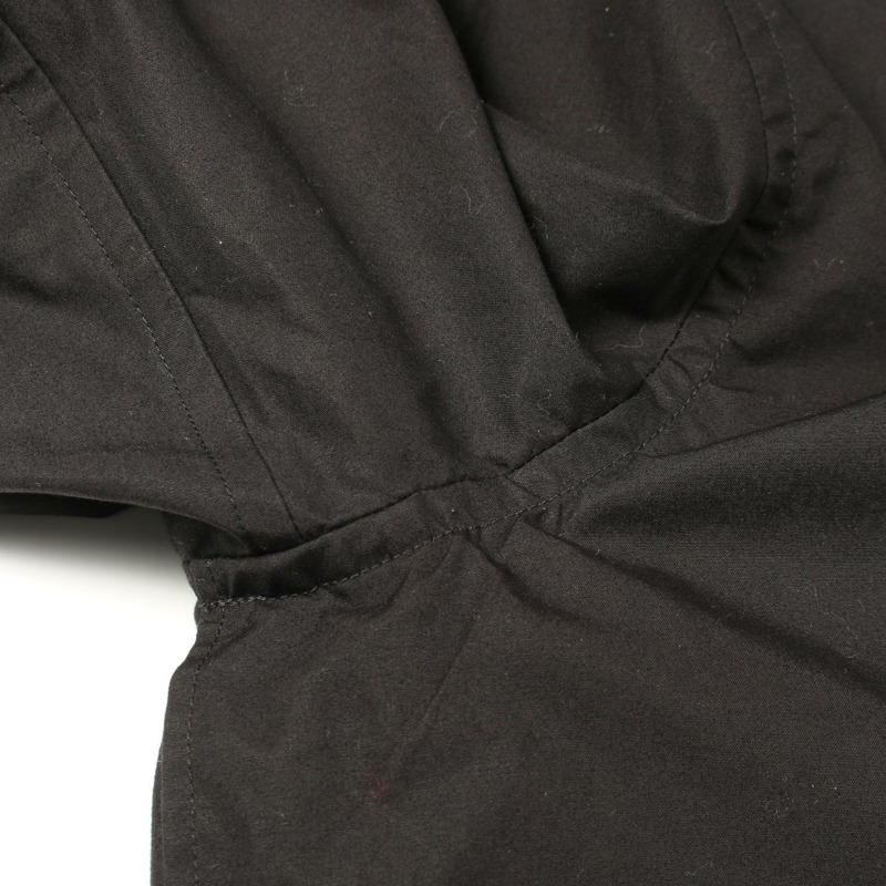 愛馬仕 Caleche 刺繡襯衫上衣，純棉材質，黑色，二手女款 #38-4