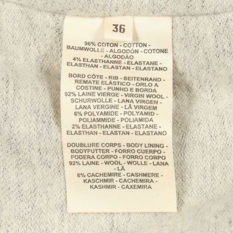 愛馬仕 Eperon d'Or Finesse 短版外套 4H0177DK 棉質藍色二手女款 #36-3