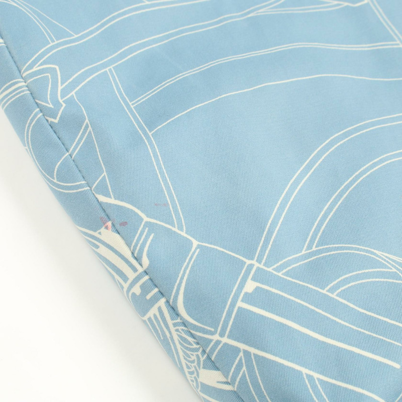 愛馬仕 Eperon d'Or Finesse 短版外套 4H0177DK 棉質藍色二手女款 #36-5