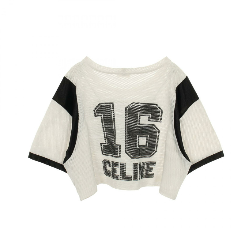 CELINE 短袖T卹 純棉 白色 黑色 二手 女款 S碼-1