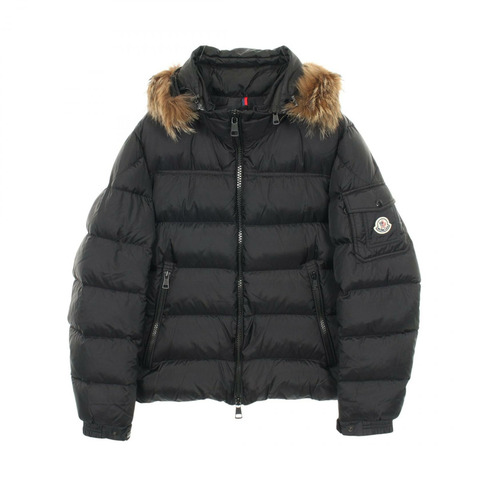 MONCLER MARQUE 男士黑色尼龍羽絨外套（二手）