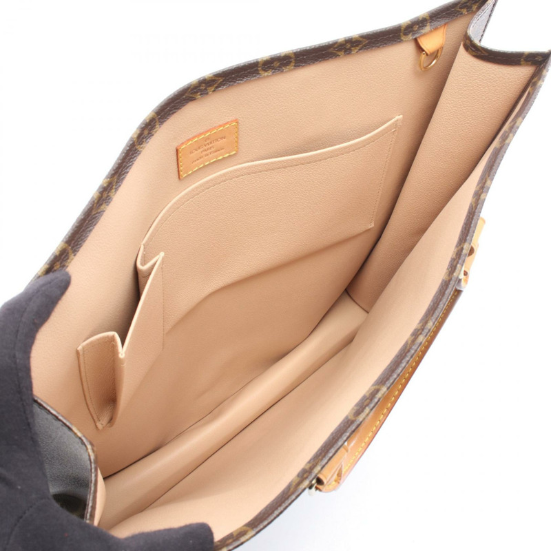 路易威登 Sac Plat 手提包 M51140 Monogram 帆布皮革棕色二手 LV-2
