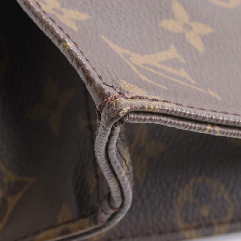 路易威登 Sac Plat 手提包 M51140 Monogram 帆布皮革棕色二手 LV-6