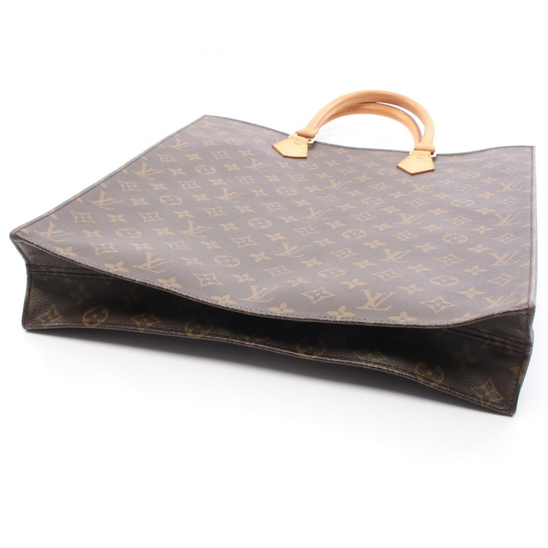 路易威登 Sac Plat 手提包 M51140 Monogram 帆布皮革棕色二手 LV-8