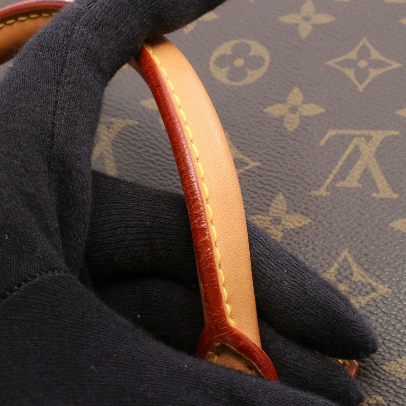 路易威登 Sac Plat 手提包 M51140 Monogram 帆布皮革棕色二手 LV-9